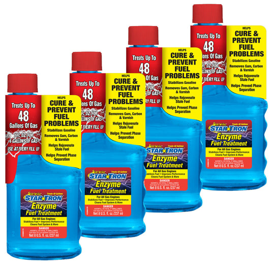 4-Pack Star Tron 8oz SEF Gasoline Additive Classic Gas Formula Star Brite 14308