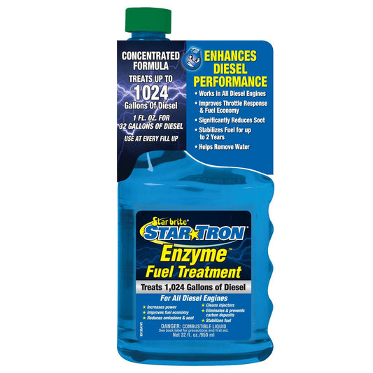 Star Tron Super Concentrated Diesel Formula - Stabilize & Rejuvenate Diesel, Biodiesel & All Regular Gasoline - 1 Oz Treats 32 Gallons